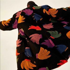 Farm Rio Banangola banana pattern fleece cardigan sweater